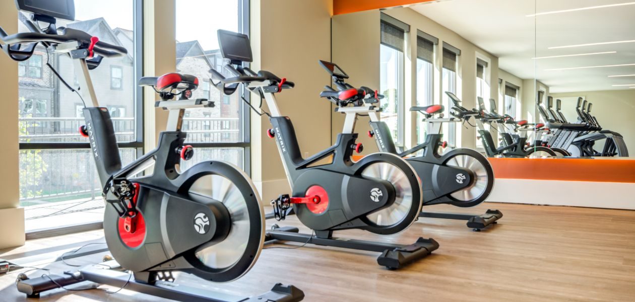 Fitness Center Spin Bikes