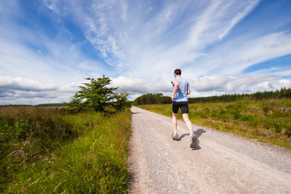 man running